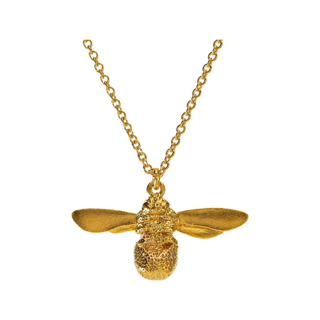 The Baby Bee necklace in gold colour from the brand ALEX MONROE