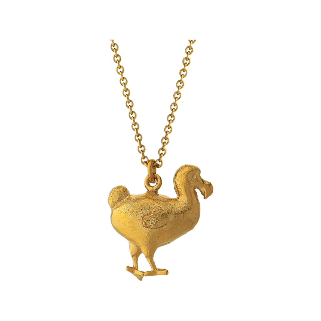 The Dodo necklace in gold colour from the brand ALEX MONROE