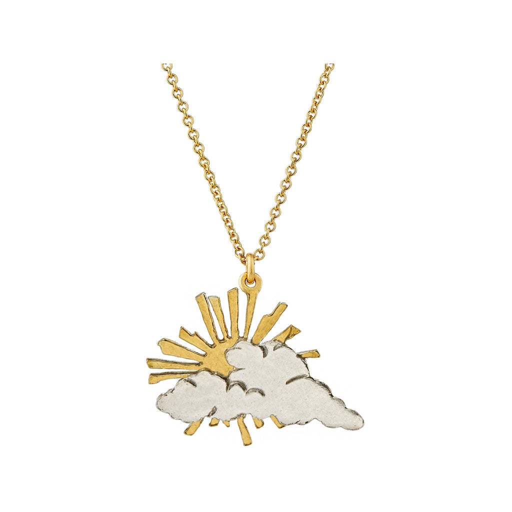 The ray of hope necklace in gold and silver colour from the brand ALEX MONROE