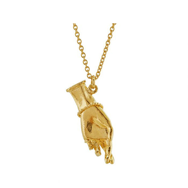 The wish me luck necklace in gold colour from the brand ALEX MONROE