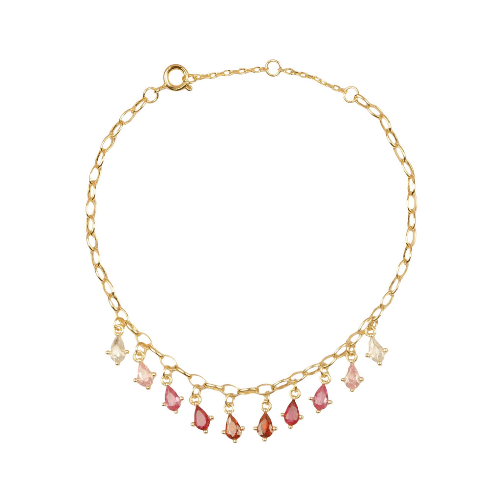 The Armband bracelet in gold and pink colours from the brand ALL THE LUCK IN THE WORLD.