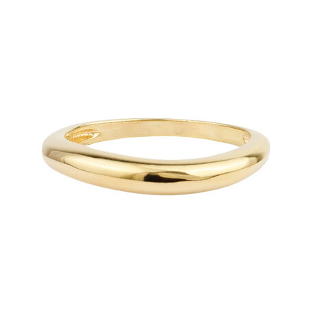 The basic medium ring in gold colour from the brand ALL THE LUCK IN THE WORLD