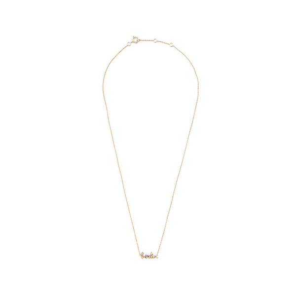 The Berlin necklace in gold colour from the brand ALL THE LUCK IN THE WORLD