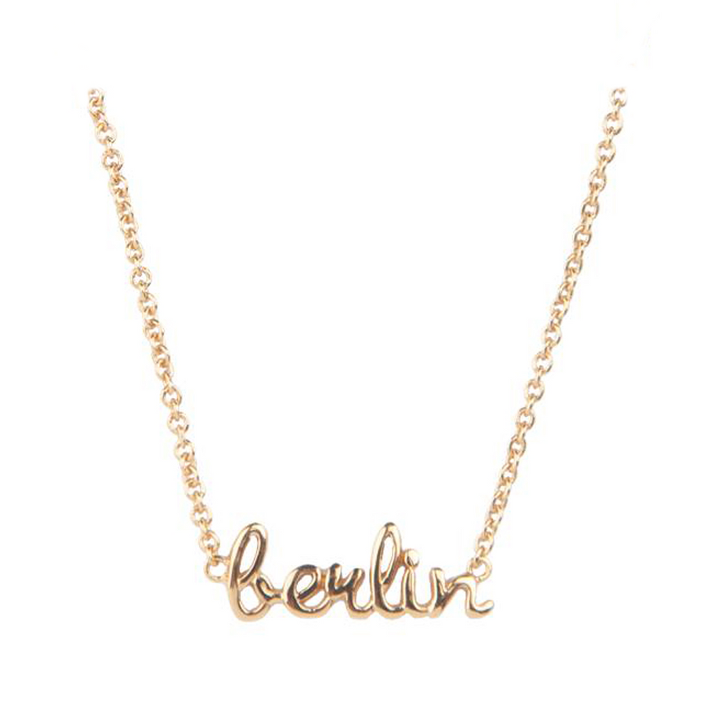 The Berlin necklace in gold colour from the brand ALL THE LUCK IN THE WORLD