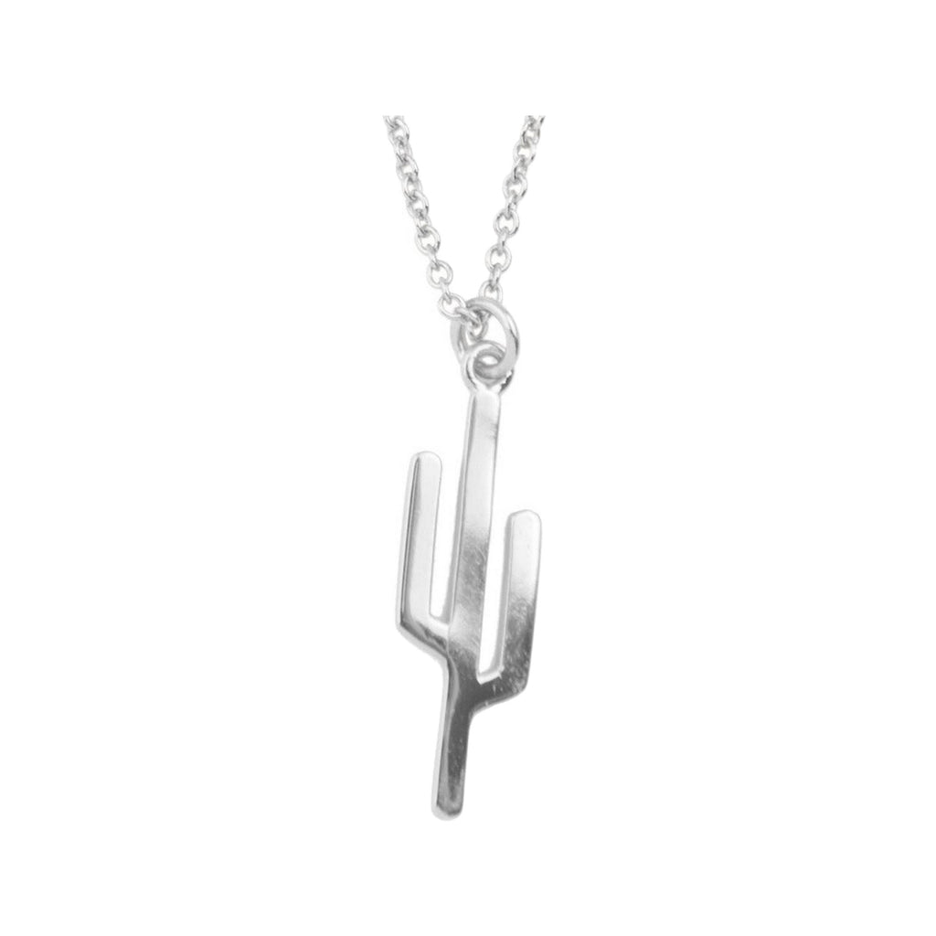 The cactus necklace in silver colour from the brand ALL THE LUCK IN THE WORLD