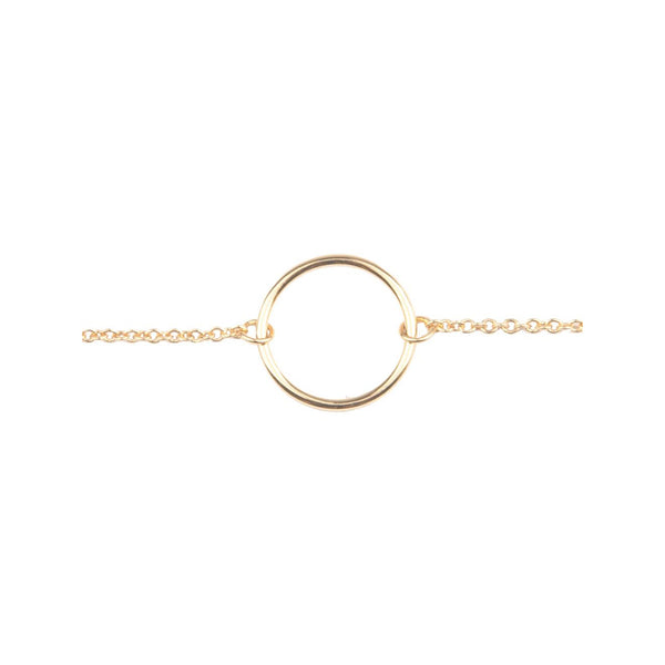 The circle bracelet in gold colour from the brand ALL THE LUCK IN THE WORLD