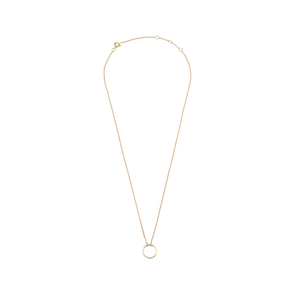 The circle necklace in gold colour from the brand ALL THE LUCK IN THE WORLD