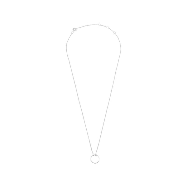 The circle necklace in silver colour from the brand ALL THE LUCK IN THE WORLD