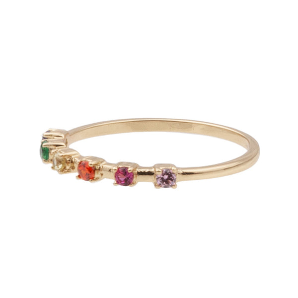 The dots ring in gold and multicolour colour from the brand ALL THE LUCK IN THE WORLD