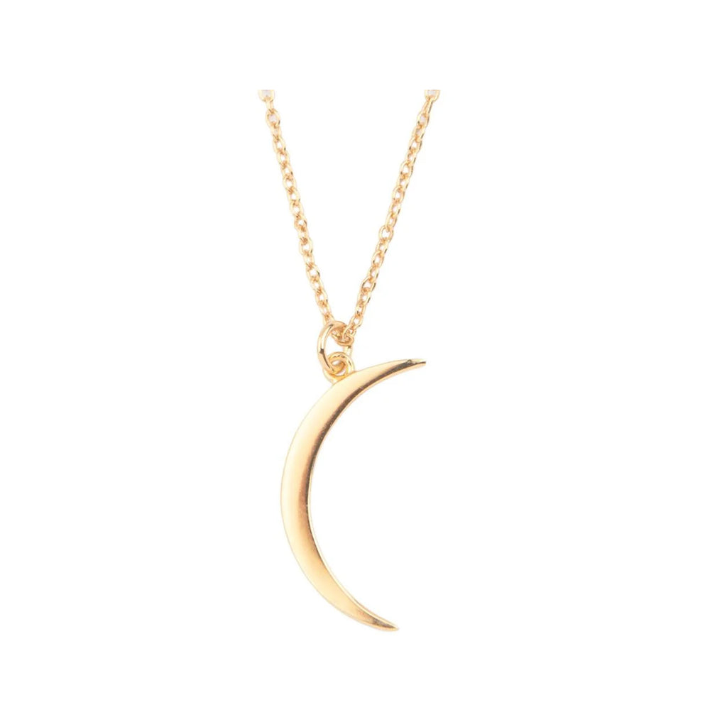 The long moon necklace in gold colour from the brand ALL THE LUCK IN THE WORLD