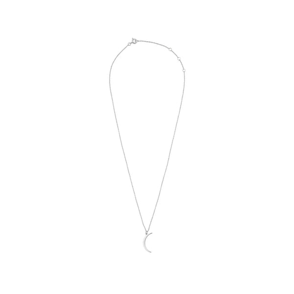 The long moon necklace in silver colour from the brand ALL THE LUCK IN THE WORLD