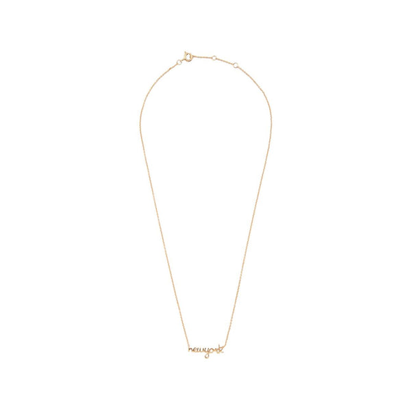 The New York necklace in gold colour from the brand ALL THE LUCK IN THE WORLD