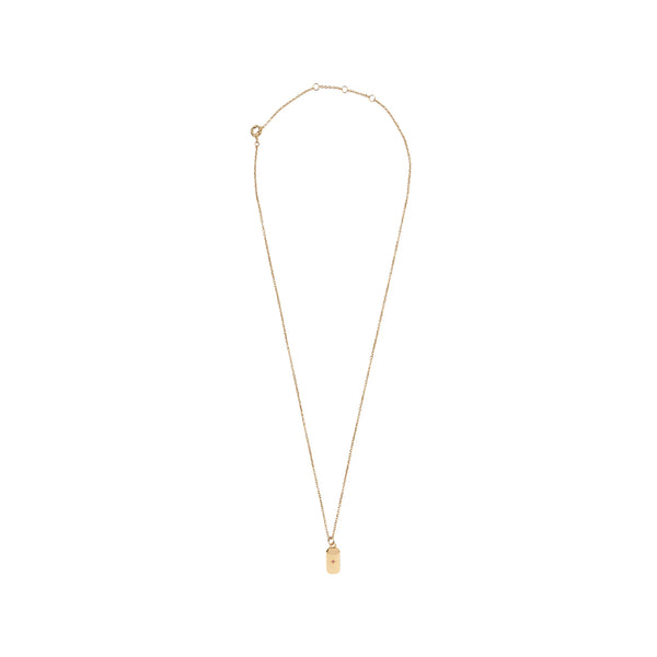 The rectangle star necklace in gold and pink colour from the brand ALL THE LUCK IN THE WORLD