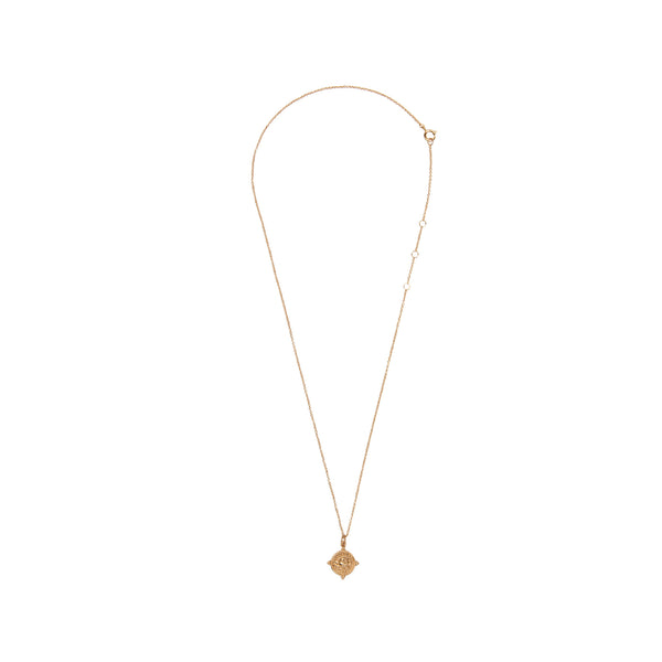 The rose circle necklace in gold oclour from the brand ALL THE LUCK IN THE WORLD