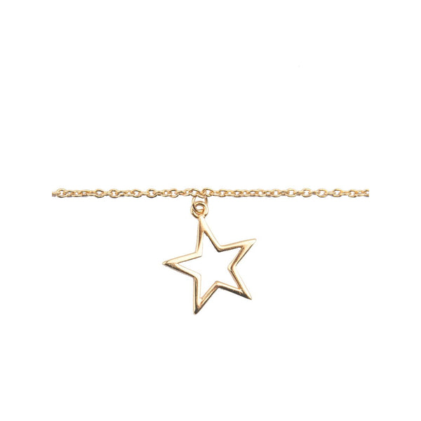 The star bracelet in gold colour from the brand ALL THE LUCK IN THE WORLD