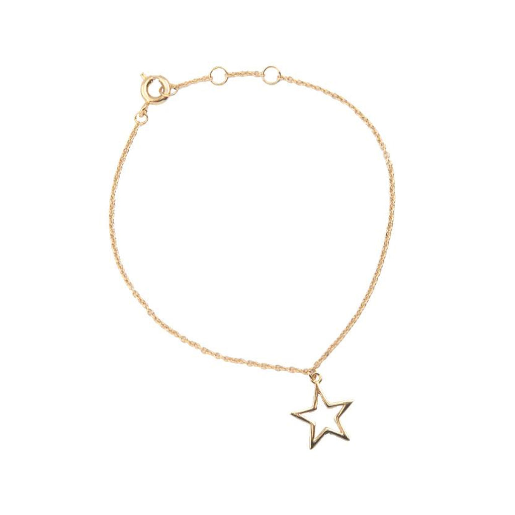 The star bracelet in gold colour from the brand ALL THE LUCK IN THE WORLD