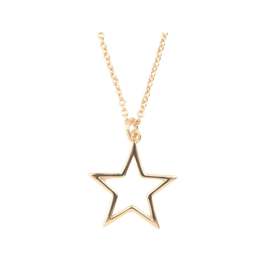 The star necklace in gold colour from the brand ALL THE LUCK IN THE WORLD