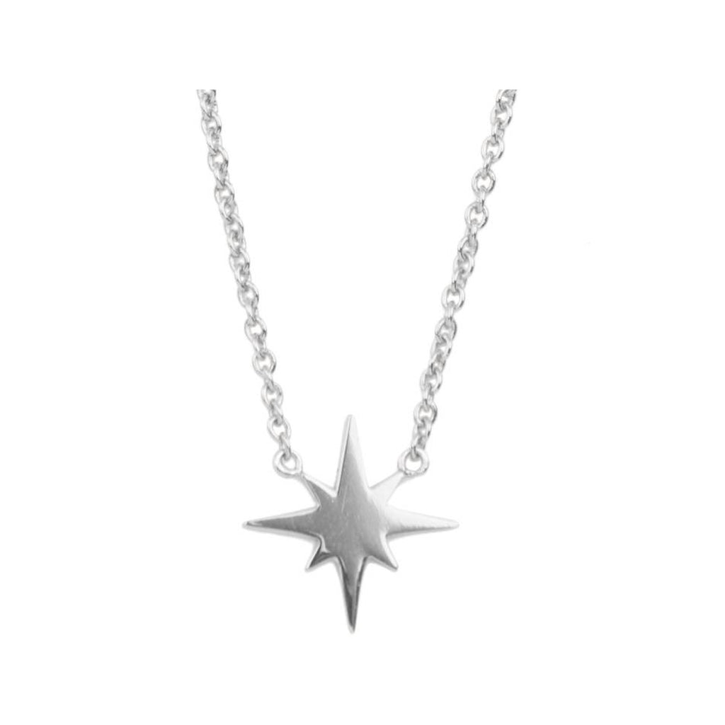 The starburst necklace in silver colour from the brand ALL THE LUCK IN THE WORLD