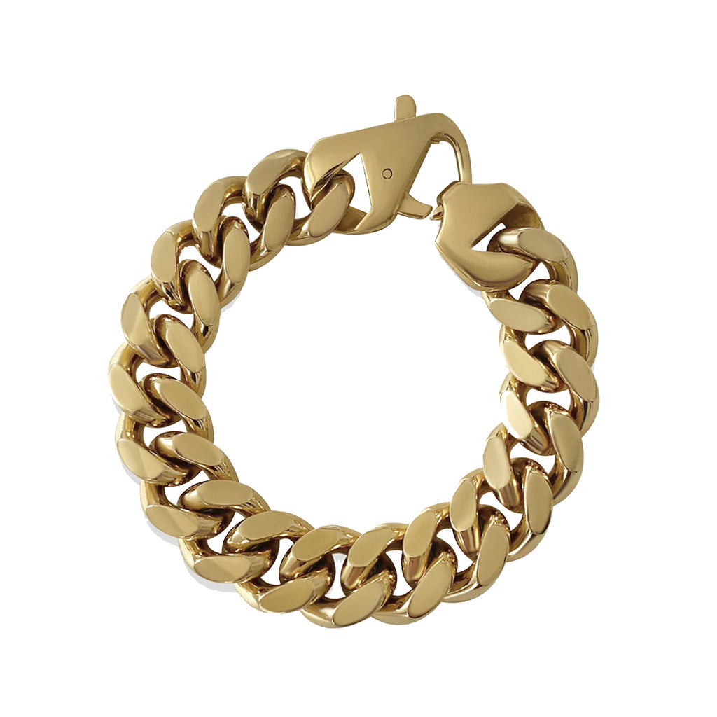 The chain link bracelet in gold colour from the brand ANISA SOJKA