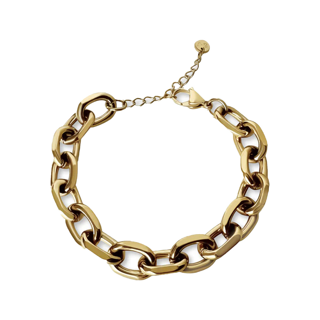 The Juliet chain link bracelet in gold colour from the brand ANISA SOJKA