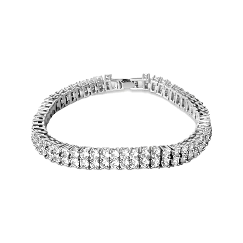 The Juliet tennis bracelet in silver colour from the brand ANISA SOJKA