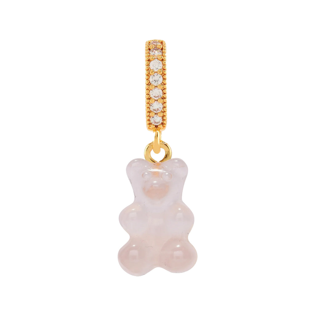 Crystal Nostalgia Bear Pendant With Pave Connector