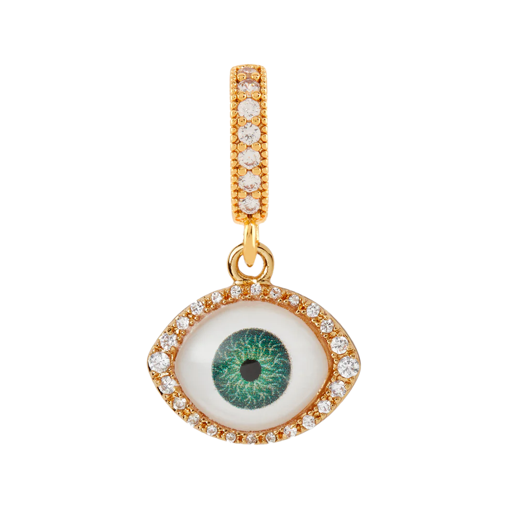 The Fortuna pendant in gold and green colour from the brand CRYSTAL HAZE