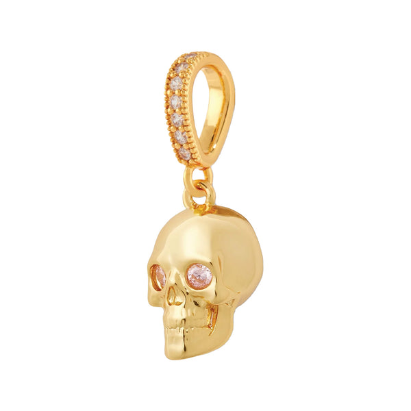 The Mr Nice pendant with pave connector in gold color from the brand CRYSTAL HAZE