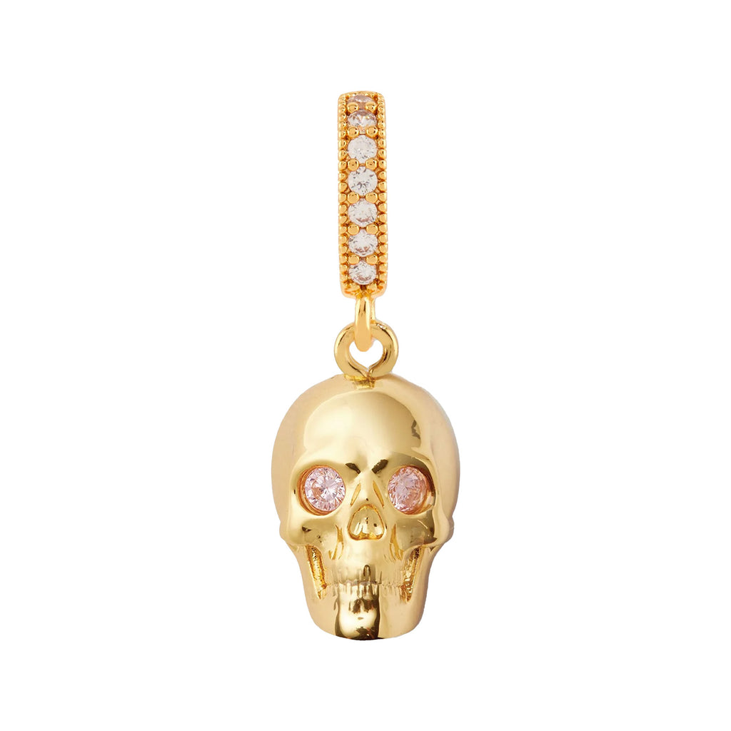 The Mr Nice pendant with pave connector in gold color from the brand CRYSTAL HAZE