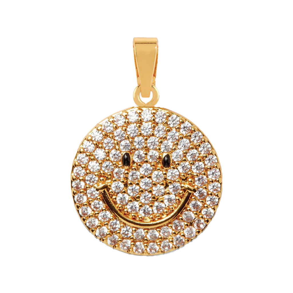 The Ms Vaxxine pendant with classic connector in gold colour from the brand CRYSTAL HAZE