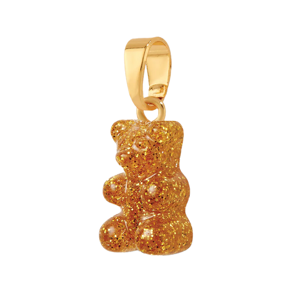 The nostalgia bear pendant with classic connector in gold and 24k colour from the brand CRYSTAL HAZE