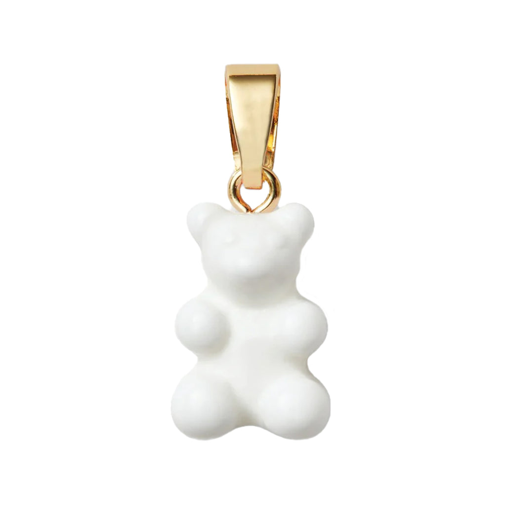 The nostalgia bear pendant with classic connector in gold and powder colour from the brand CRYSTAL HAZE