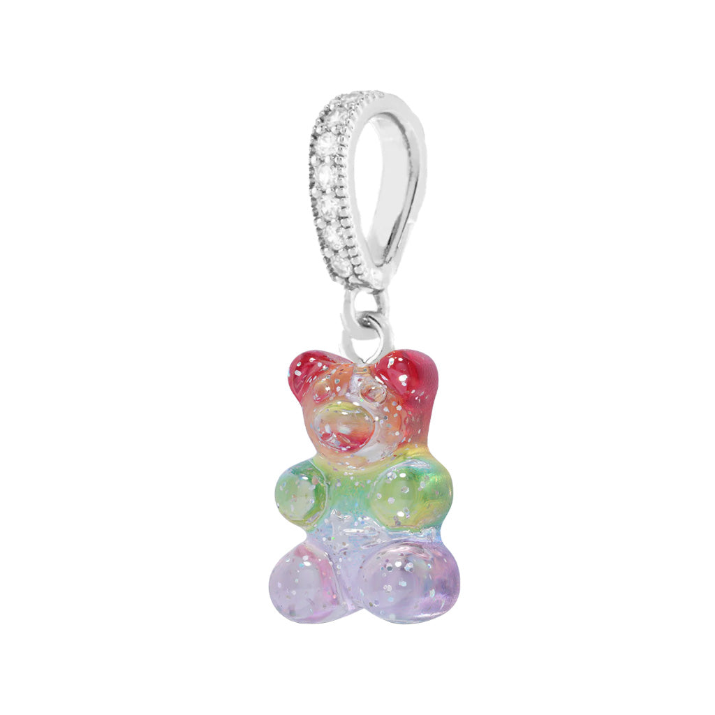 Nostalgia Bear Pendant With Pave Connector