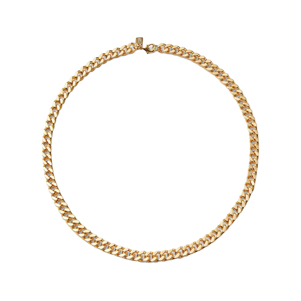 The Plain Jane curb-chain necklace in gold colour from the brand CRYSTAL HAZE