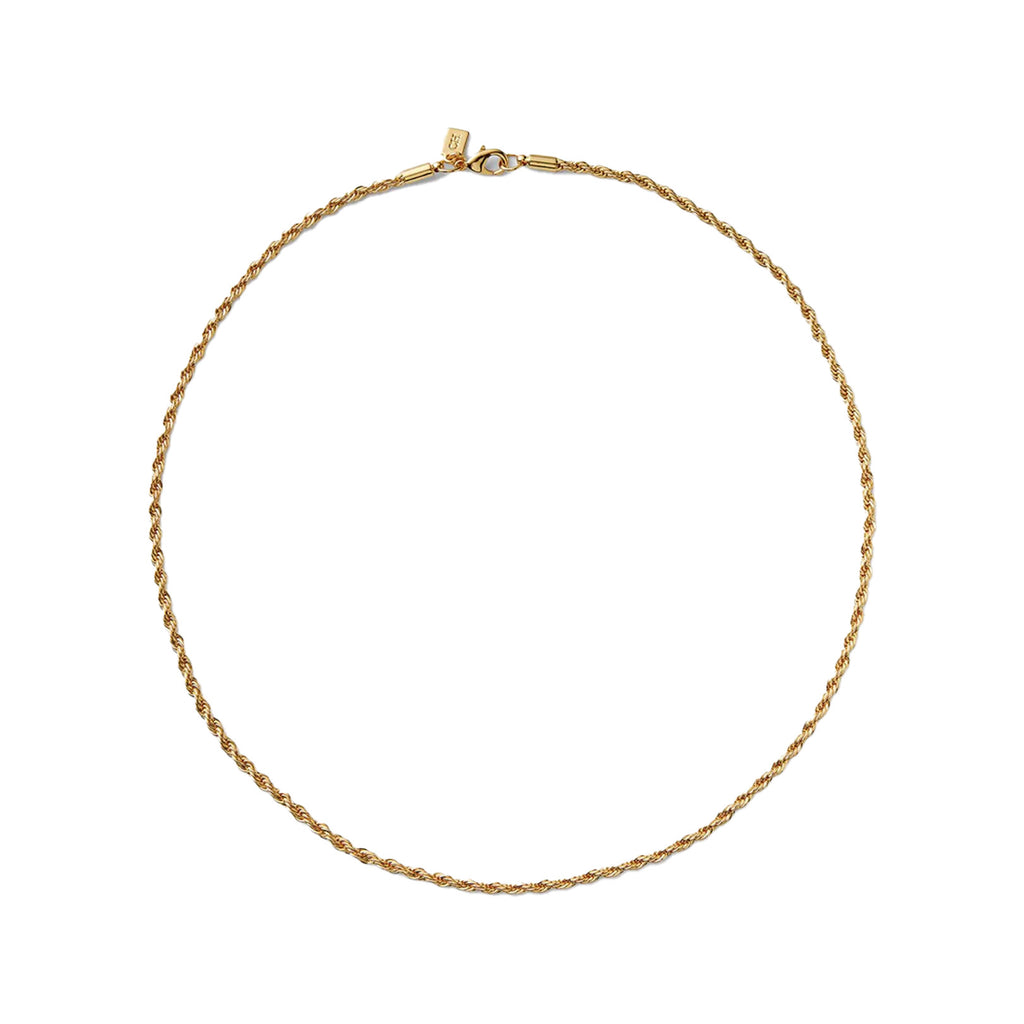 The rope chain necklace in gold colour from the brand CRYSTAL HAZE