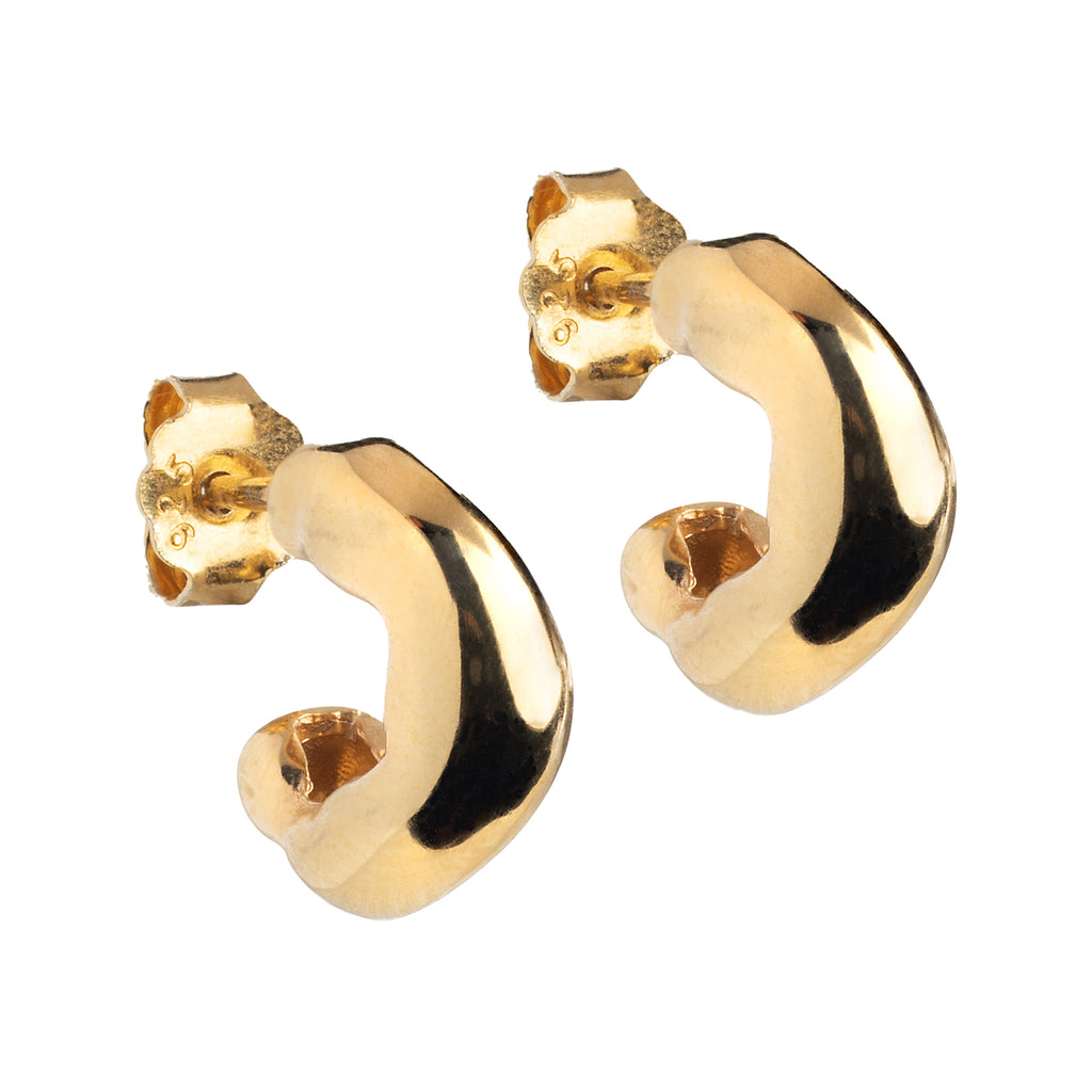 The Gianna small hoop earrings in gold colour from the brand ENAMEL COPENHAGEN