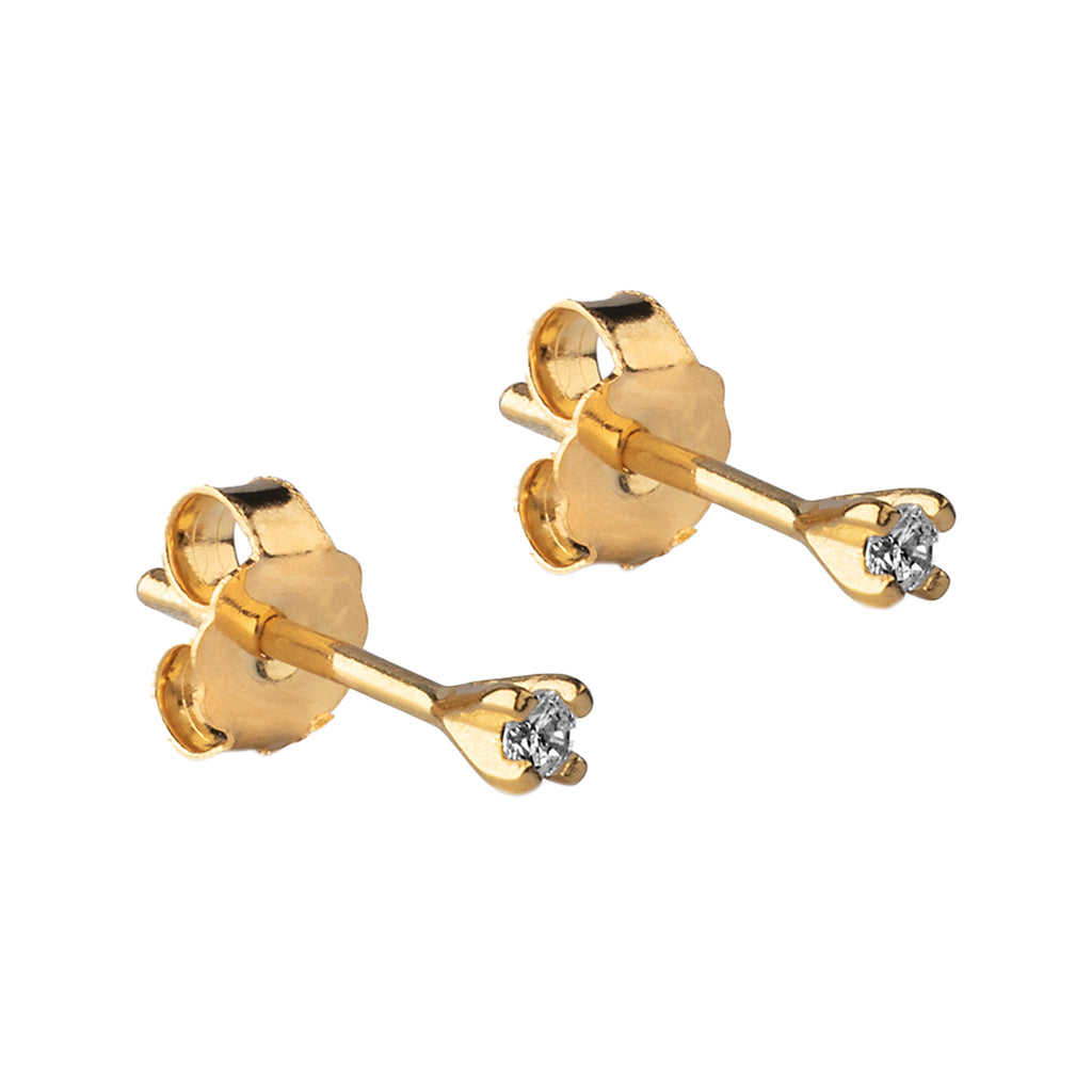 The Ida stud earrings in gold colour from the brand ENAMEL COPENHAGEN