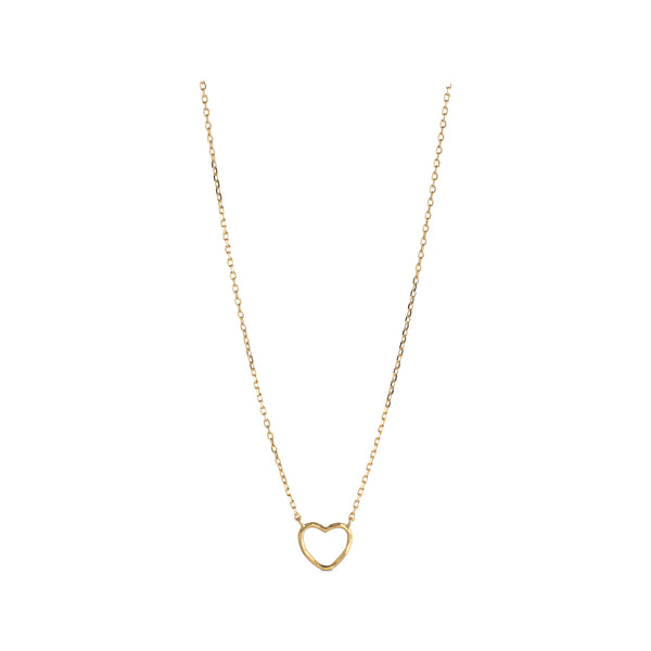 The organic heart necklace in gold colour from the brand ENAMEL COPENHAGEN