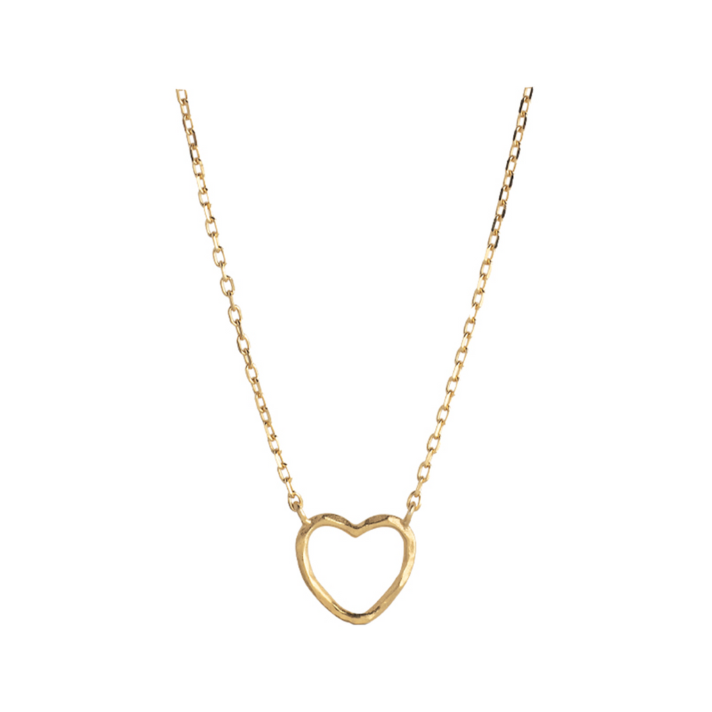 The organic heart necklace in gold colour from the brand ENAMEL COPENHAGEN