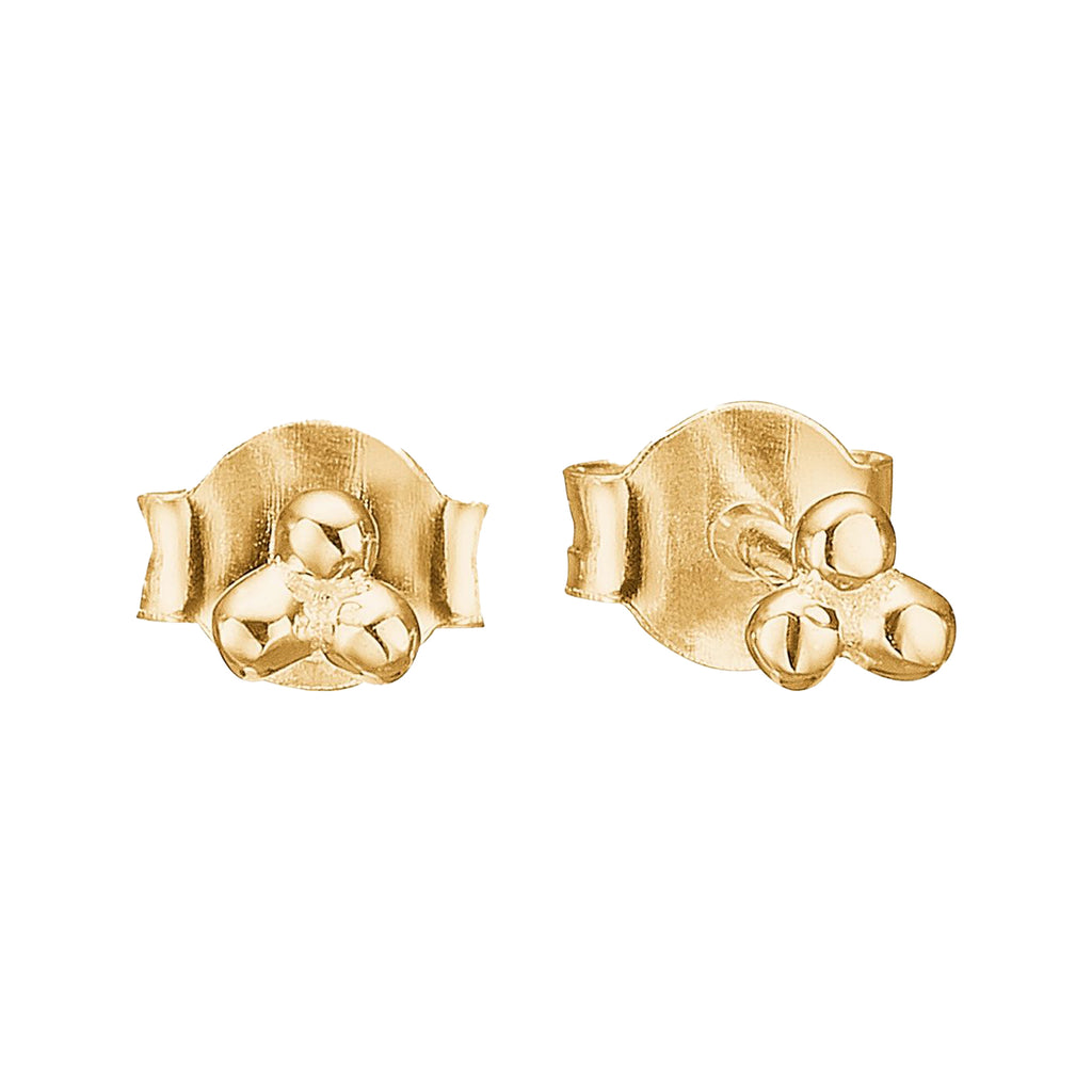 The petite flower stud earrings in gold colour from the brand ENAMEL COPENHAGEN