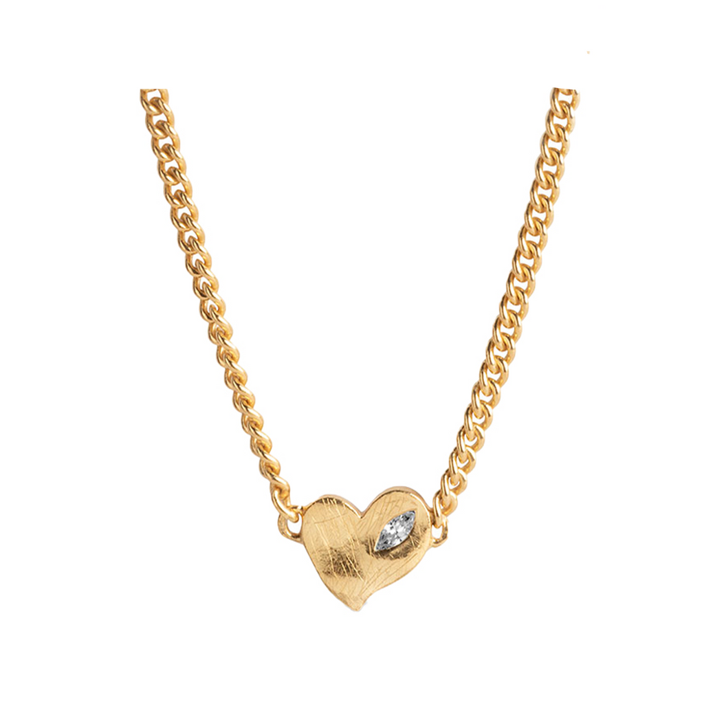 The Rosalie necklace in gold colour from the brand ENAMEL COPENHAGEN