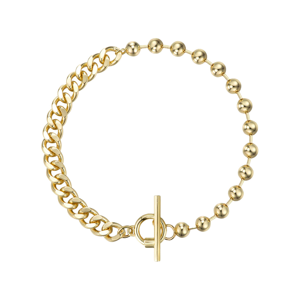 The syndicate necklace in gold colour from the brand F+H