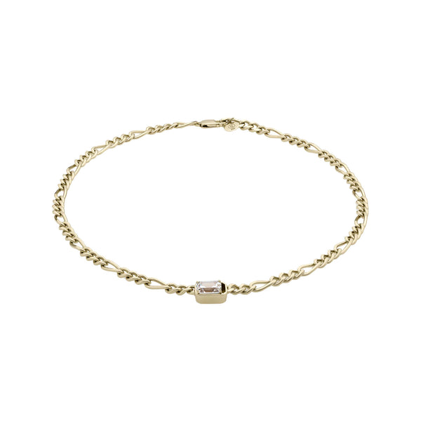 The Etta necklace in gold and clear colours from the brand HEAVENLY LONDON