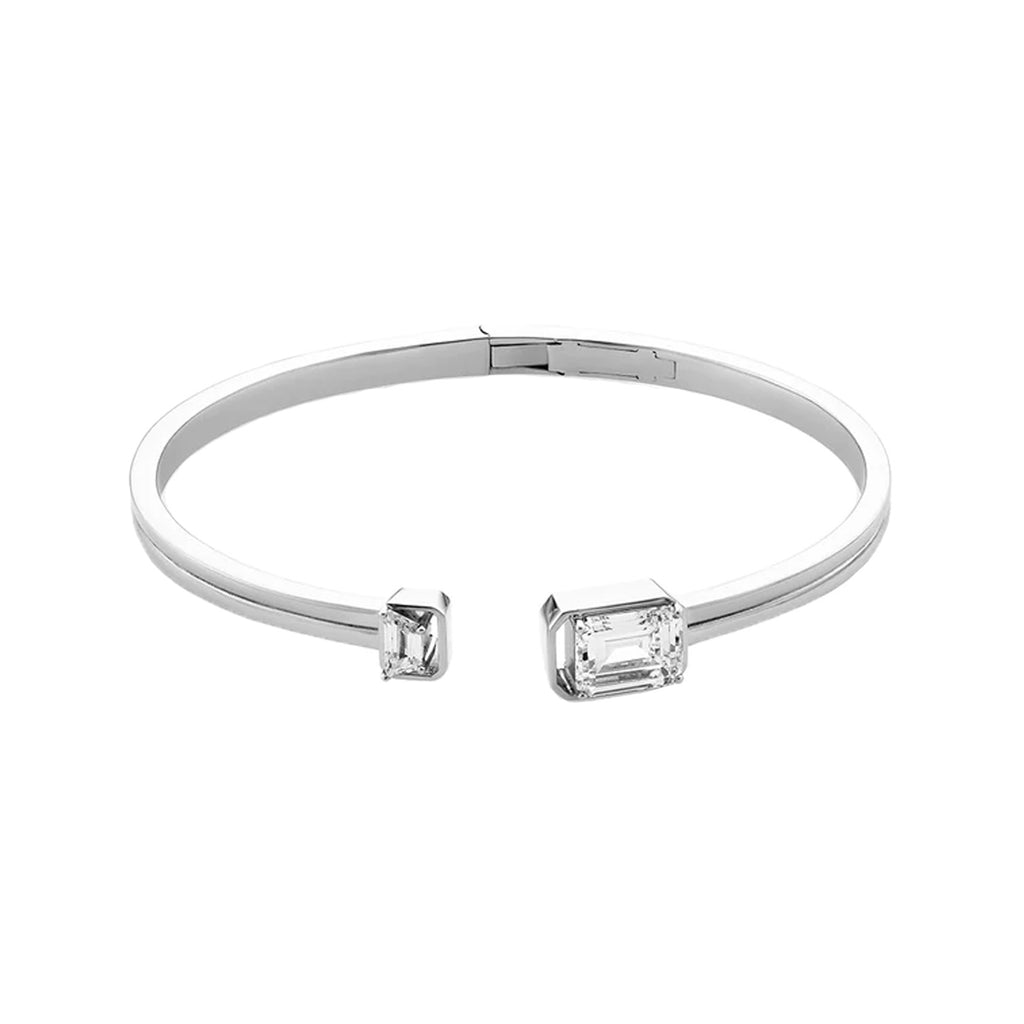 The Norma bangle bracelet in silver and clear colours from the brand HEAVENLY LONDON