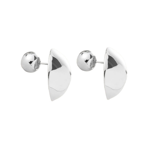 The Aurora earrings in silver colour from the brand JENNY BIRD