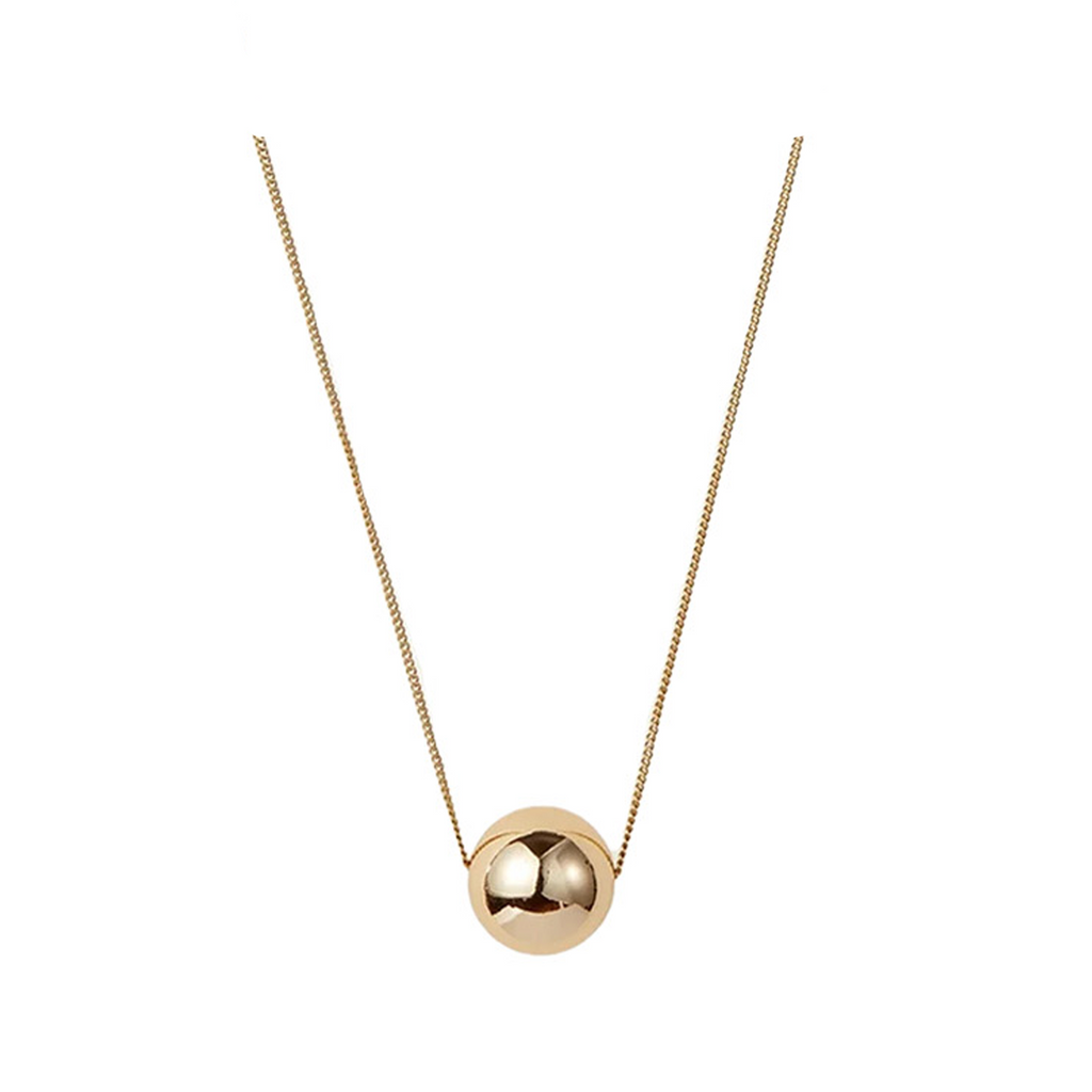 The Aurora necklace in gold colour from the brand JENNY BIRD