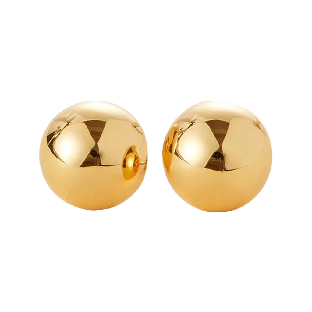 The Aurora stud earrings in gold colour from the brand JENNY BIRD