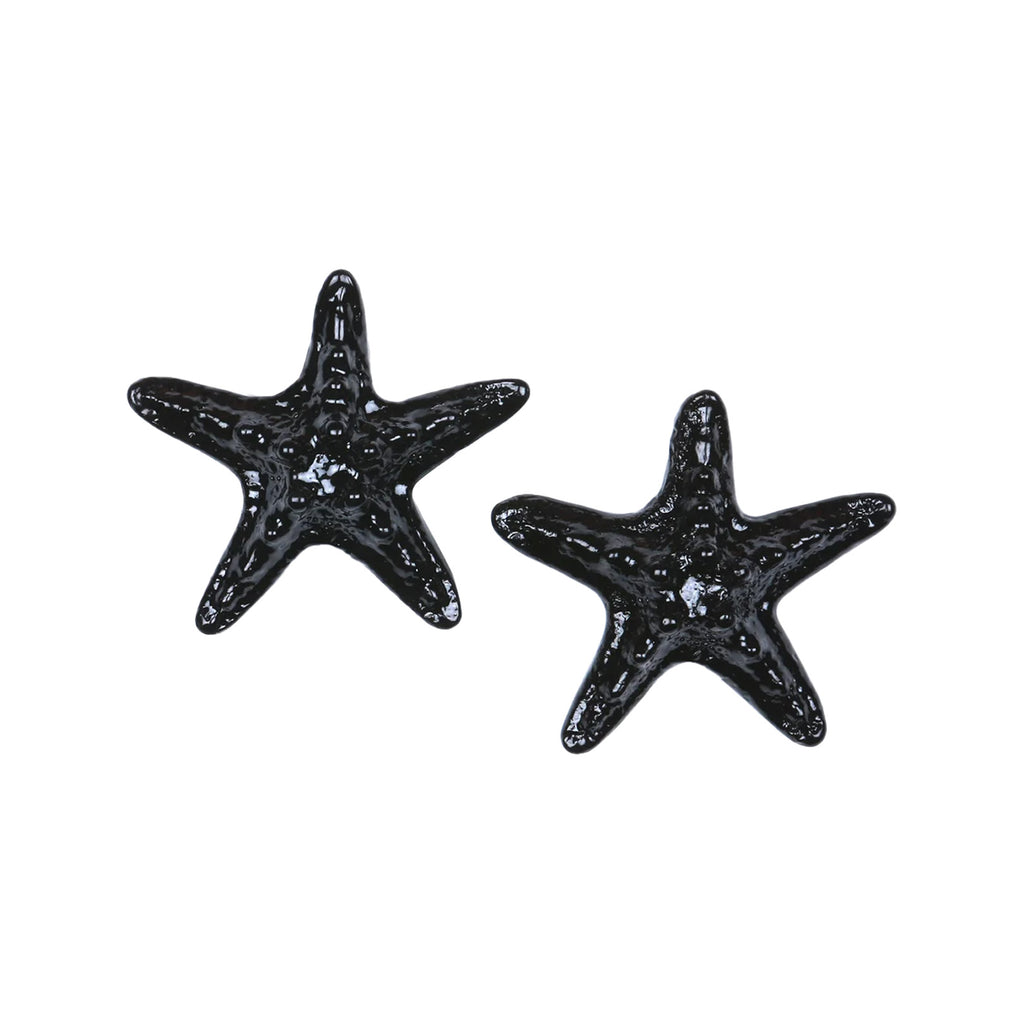 The Starfish earrings in black colour from the brand JULIETTA