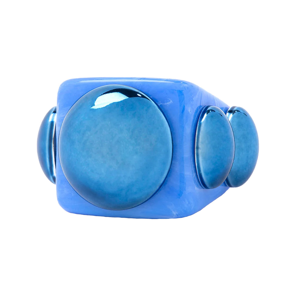 The Blue Submarine ring in blue colour from LA MANSO