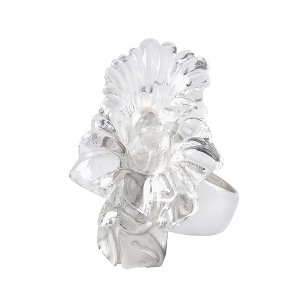 The Bodas De Perla ring in silver colour from the brand LA MANSO